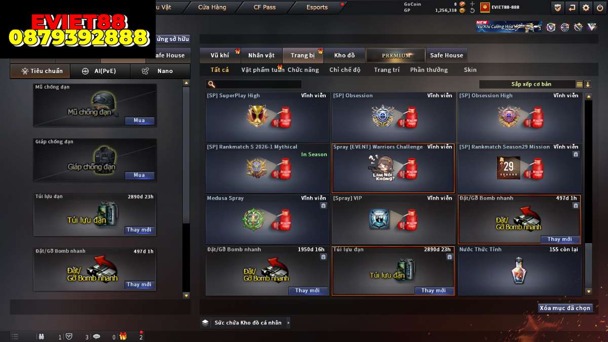 shop acc cf uy tin gia re